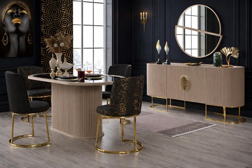 Elegantes esszimmer set mit - elegantes,