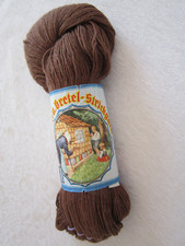 Rarität Alte Wolle/Sockenwolle aus den 50er Jahren braun 100 g
