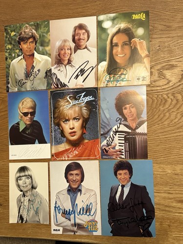Autogrammkarten schlager - autogrammkarten,