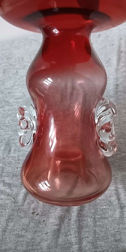 Glas vase mit verzierung - mit,