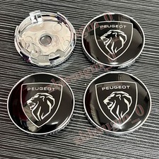 4x 60mm Für PEUGEOT Auto Logo Emblem Felgendeckel Zubehör Nabendeckel NEW