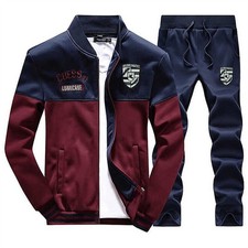 Herren Jogginganzug Jacke Tracksuit Suit Sportanzug Sporthose Trainingsanzug DE