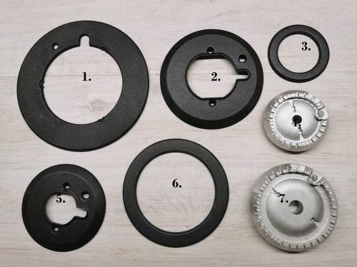 Bauknecht brennerdeckel - 7x,