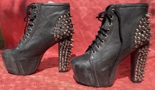 Jeffrey Campbell Lita Spike Plateau Stiefelletten Größe 40 gebraucht