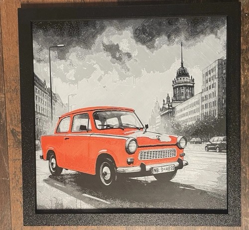 Bild trabant rot - 3d-bild,