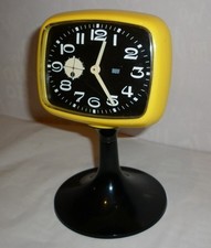 Baduf Tulpenfuß Wecker Trompetenfuß Wecker Vintage Space Age Wecker 70er Jahre 