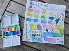 Handgegossene Aquarellfarben