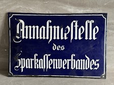 Antikes Emailschild