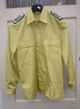 Altes BGS Bundes Polizei Hemd beige Bundesgrenzschutz Schulterstücke POM Gr. 38