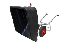 Growi Schubkarre Compactkarre 300 Liter kippbar große Futterkarre Gartenkarre