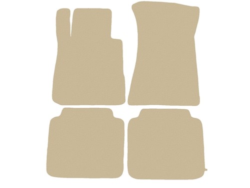 Beige fußmatten velour für - beige,