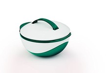 TV Unser Original Gourmetmaxx Thermoschüssel 400 ml metallic smaragdgrün / weiß 