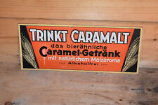 Altes Reklameschild DDR 50er Jahre Caramalt, Caramel Getränk,Krämerladen,Orig.