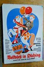 Plakat Volksfest Olching 1987