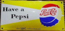 Have a Pepsi Glas Emaille