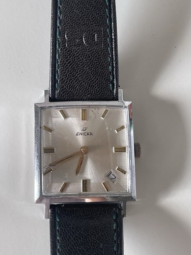 Enicar tank herrenuhr 1960 - herrenuhr,