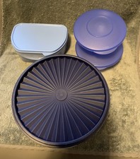 Tupperware  Vorratsdose, FrischeKabinett; JUNGE WELLE Schüssel 220 ml, blau