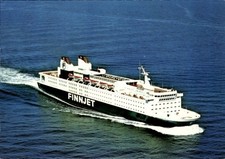 Ak Fährschiff Finnjet, Linie