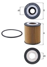 MAHLE OX 1237D Ölfilter für