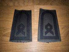 Bundeswehr Dienstgrad Schulterklappen Hauptfeldwebel Schwarz Oliv Feldanzug FA