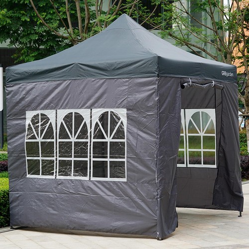 Gewerbe grau pop pavillon - up,