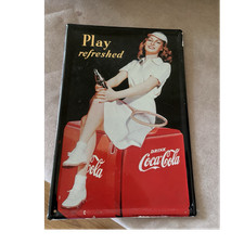 Coca cola blechschild werbung - coca-cola,