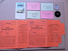 Lot  alte  Wertmarken  wie