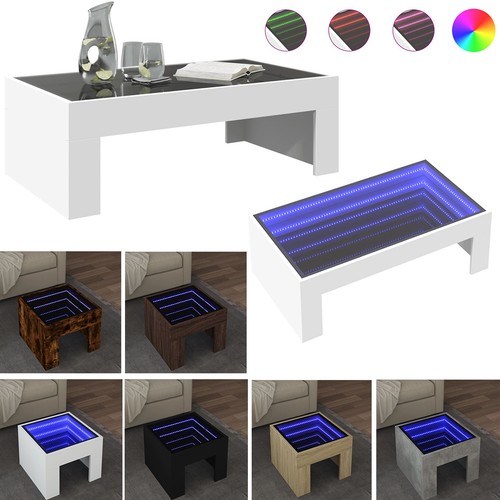 Couchtisch mit infinity led - couchtisch,