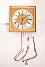 RETRO! Alte DUCADO Wanduhr Küchenuhr Pendeluhr Kastenuhr Holzgehäuse m. Ketten 