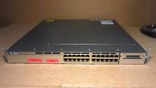 Cisco Catalyst WS-C3750X-24T-S 24-Port Gigabit Ethernet Switch DUAL POWER SUPPLY