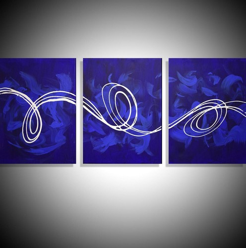 Tiefblau gross panel - tiefblau, 3