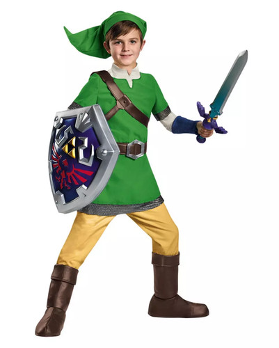 Deluxe legend zelda kostüm - zelda,