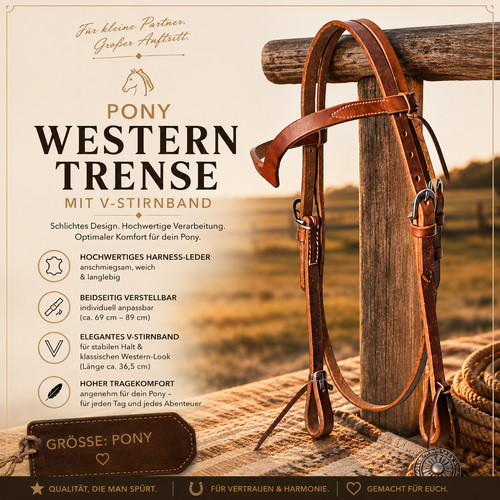 Westerntrense pony leder - westerntrense,