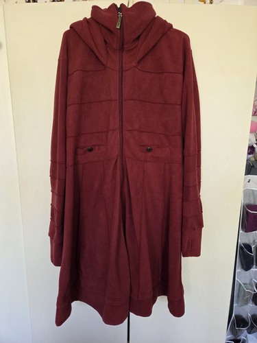 Vishes fleece mantel bordeaux - mantel,