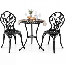 3-teiliges Aluguss Bistro Set