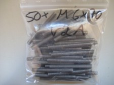 Gewindebolzen, Gewindestangen V2A, Edelstahl  50 St. M6x70