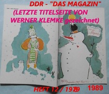DDR MONATSHEFT "DAS MAGAZIN"