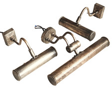 3x alte Bilderleuchte Wandleuchte  Metall - ART DECO ???