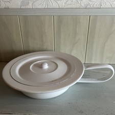 Emaille Nachttopf alt Schieber