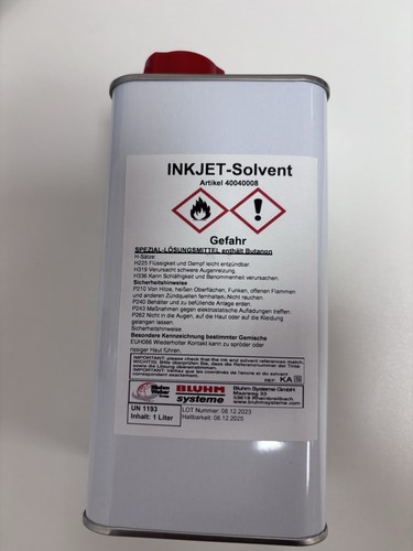 Inkjet solvent bluhm - solvent,