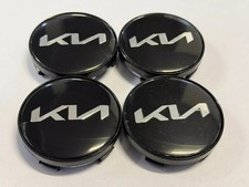 4x 60mm Für KIA KN Satz Emblem Allufelge Nabenkappen Felgendeckel Auto Schwarz