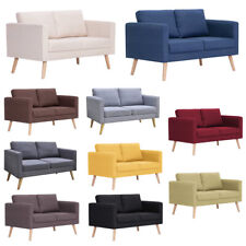 Modern 2-Sitzer Sofa Zweisitzer Couch mit Kissen Doppelsofa Schlafsofa Sessel