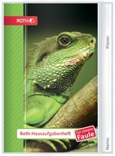 ROTH Hausaufgabenheft Tiere für clevere Faule "Leguan" DIN A5
