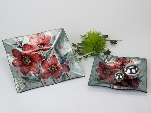 Teller glas deko schale - glas,