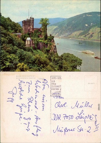 Ansichtskarte bingen rhein - bingen, am