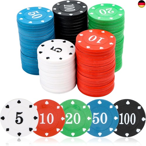 Casino pokerchips 100 stück - 100,