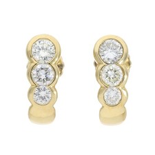 Halbcreolen mit Ohrstecker