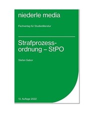 Strafprozessordnung - StPO -, Stefan Gabor
