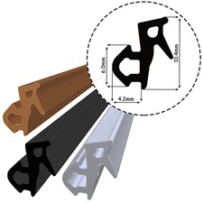 S-1126 Fensterdichtung EPDM Fenster Dichtung Schwarz Grau Braun Veka Gummi