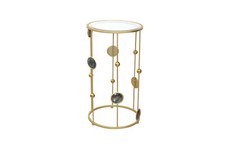 Beistelltisch goldfarben rund